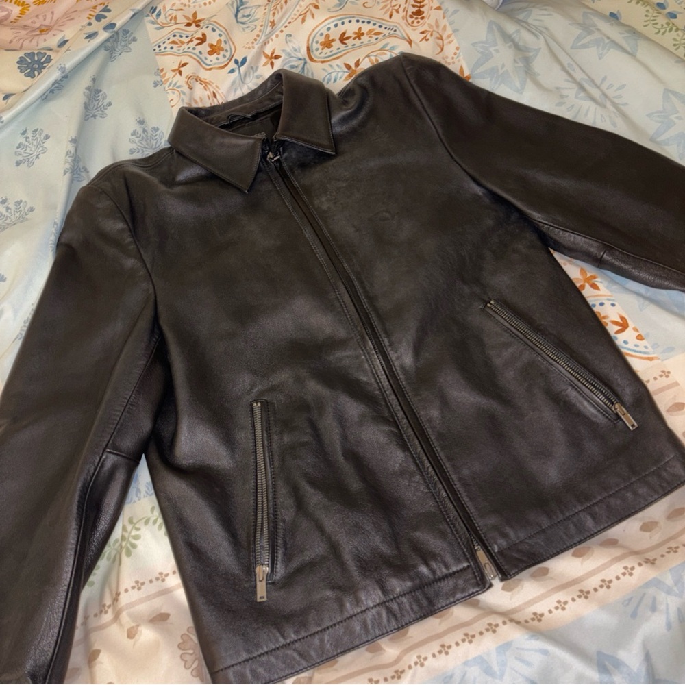 Express Black Leather Jacket - image 2